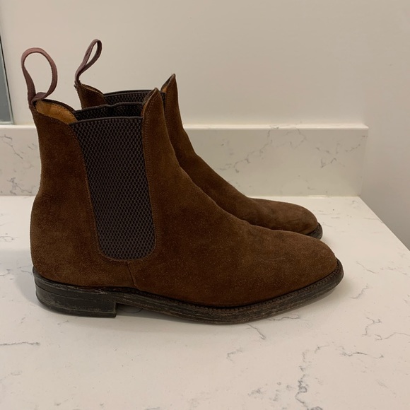Jones Bootmakers Foresthill Suede Chelsea Boots in Brown - Picture 3 of 4